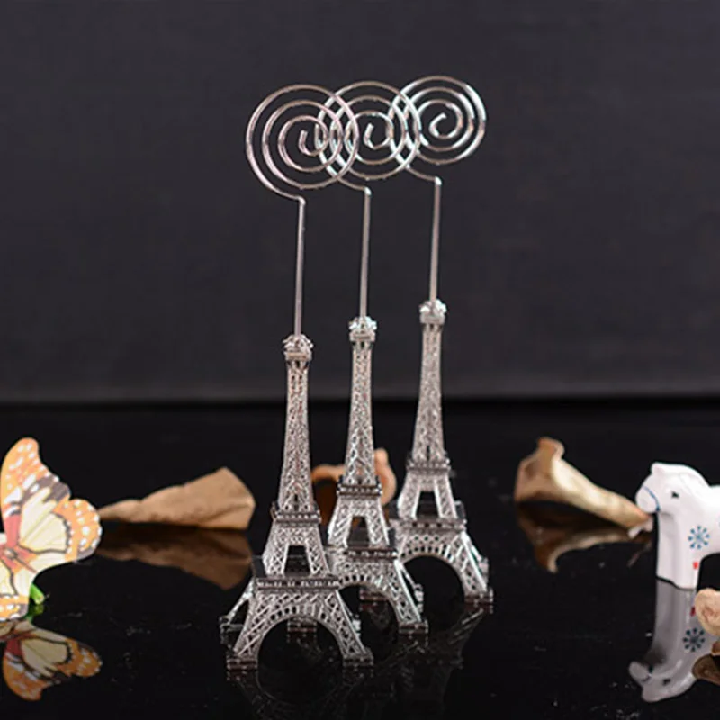 1 шт. офисный стол украшение визитница Эйфелева башня металл ремесло PJJJSN642 | Дом и