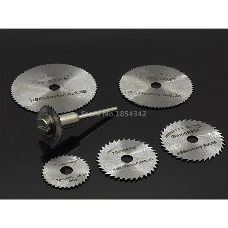 7 шт. вращающиеся инструменты из быстрорежущей стали мини дисковые режущие диски