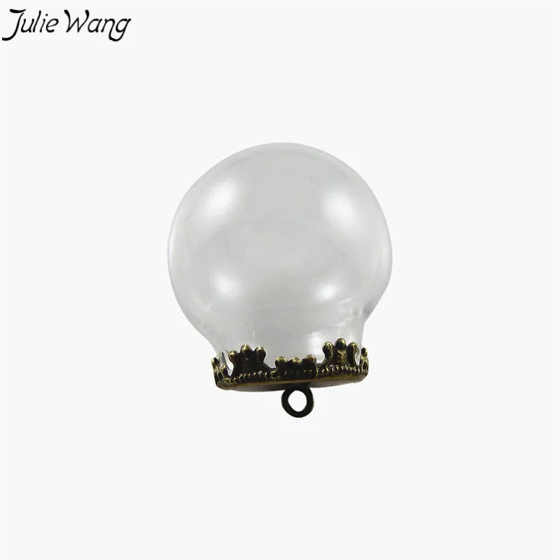 Julie Wang 4 комплекта металлическая основа круглый стеклянный шар ручной работы