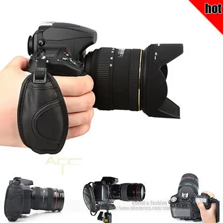 High Quality PU Leather Soft Camera Wrist Strap / Hand Grip for Nikon Canon Sony Olympus SLR/DSLR | Электроника