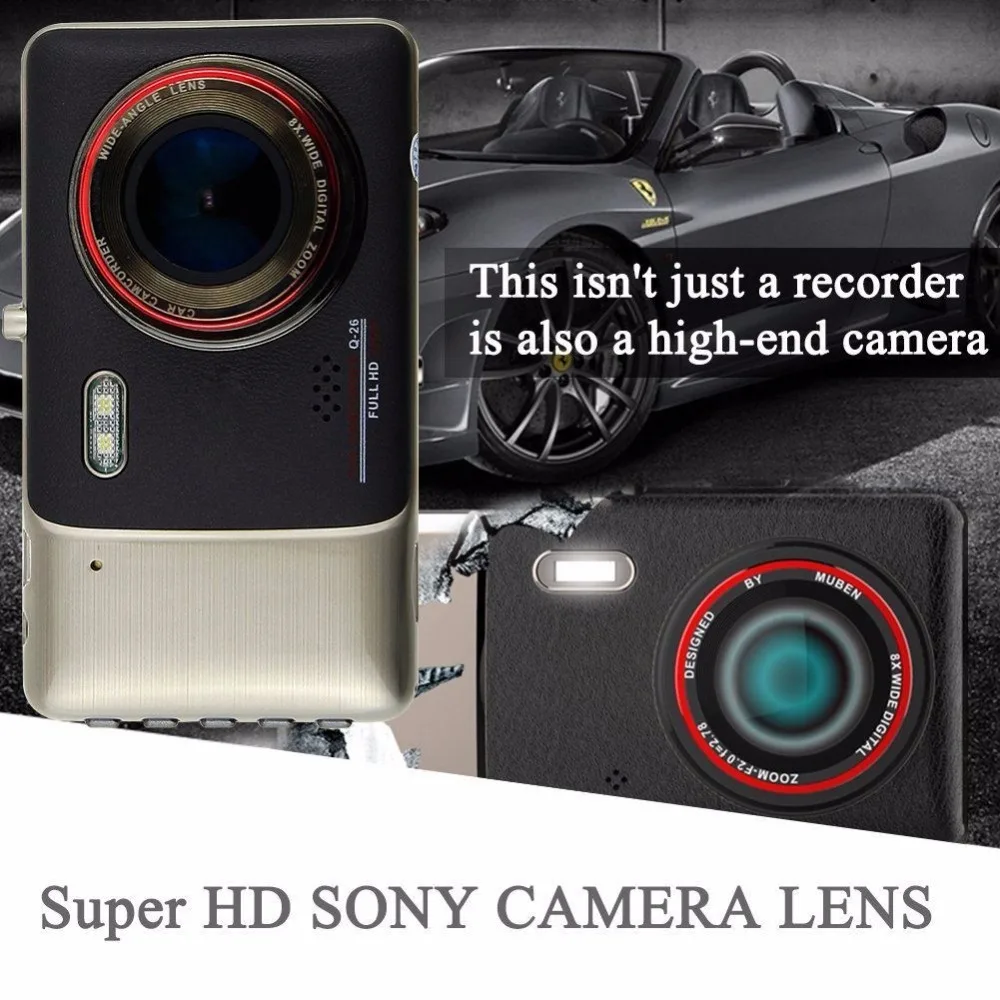 Видеорегистраторы для автомобилей Видео Регистраторы Новатэк 96658 двойной Камера