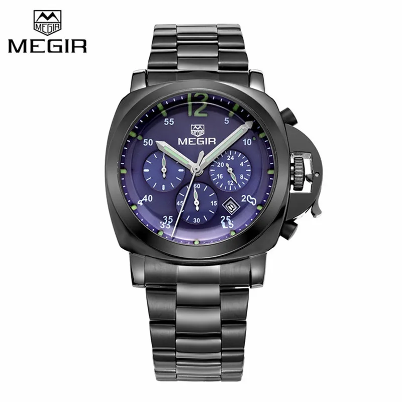 Top luxury Brand MEGIR Relogio Masculino Three Display Men Casual Watch Military Hombres Relojes Multifunction Auto Date Watches | Наручные