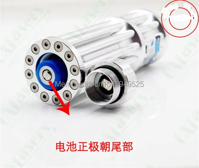 

Powerful Military 450nm 300000m 300w Blue laser pointers Flashlight Light Burning match dry wood/black/burn cigarettes Hunting