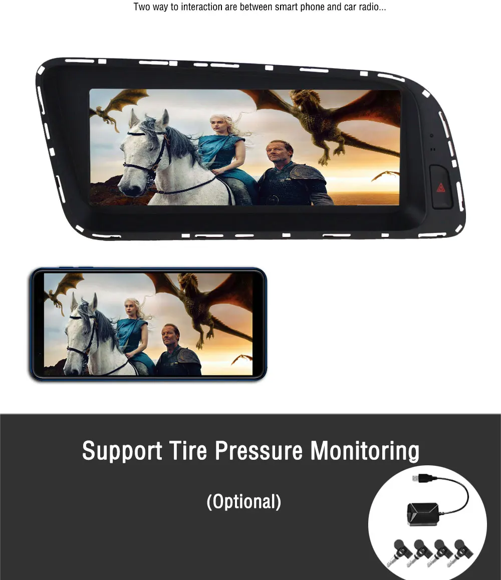 2 Din Android 7,1 Автомагнитола для Audi Q5 2010 2011 2012 2013 Стерео gps навигация Автомагнитола
