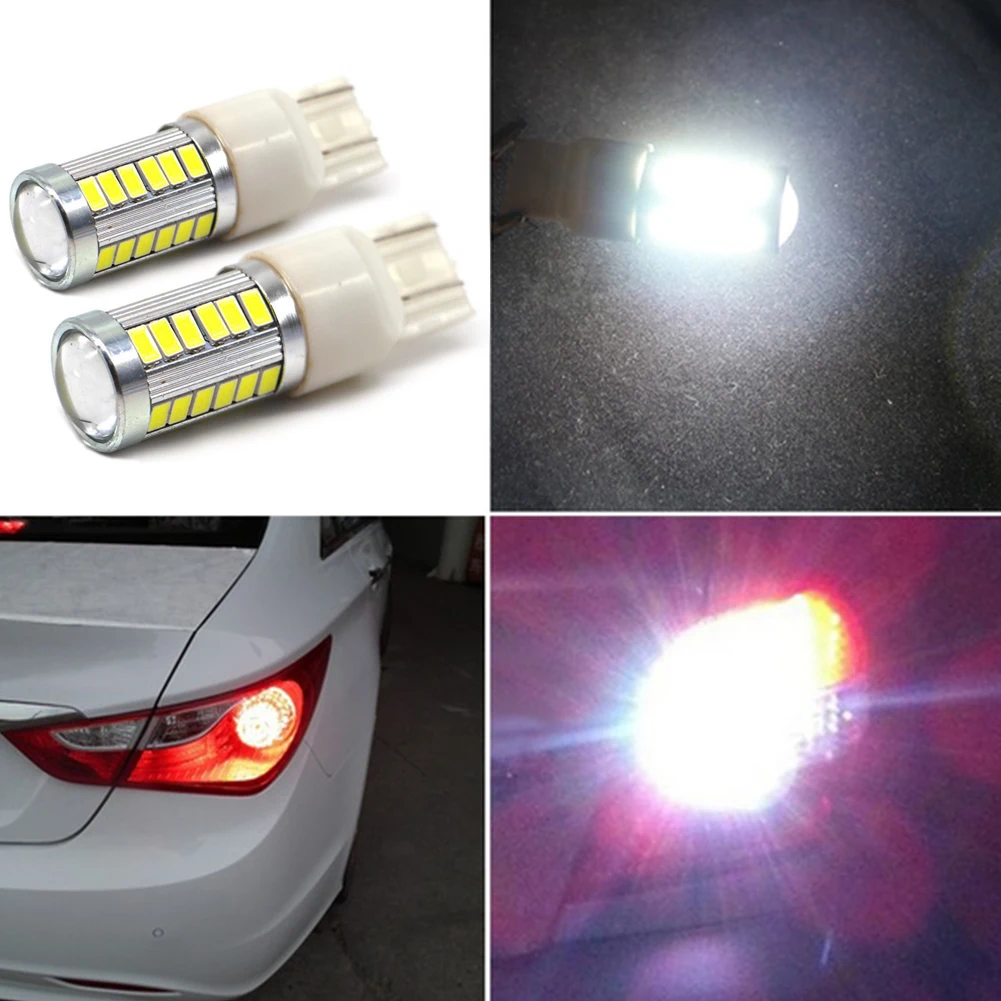 2 шт SMD светодиодный Тормозная лампа автомобиля T20 5730/33 включить задние тормоза