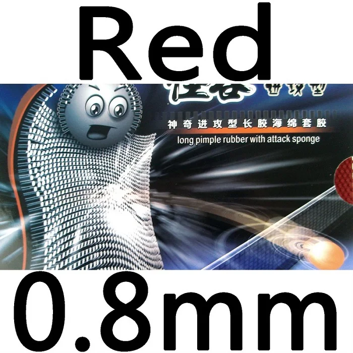 KTL Stranger Attack long pips out Настольный теннис Резина с губкой пинг понг резина - Цвет: red 0.8mm