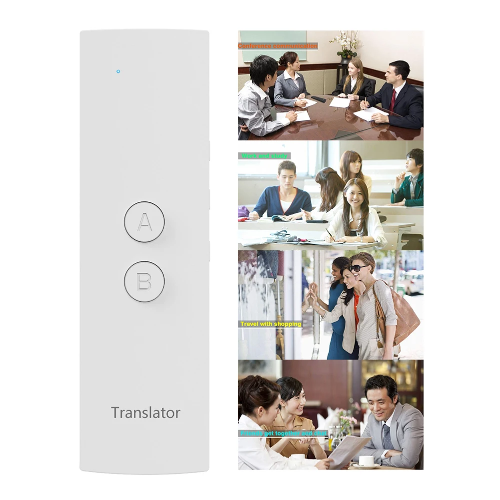 Fast Travel Simultaneous Wireless Accurate Real Time Bluetooth Handheld Voice Translator Portable Multi-language Smart Learning |