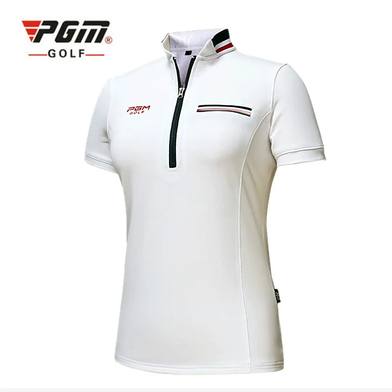 Новинка 2017 PGM Женская футболка для гольфа одежда женские топы с коротким рукавом