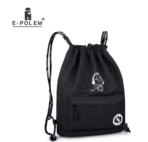 Модные мужские оксфорды мешки Drawstring Повседневное рюкзак Для женщин мультфильм