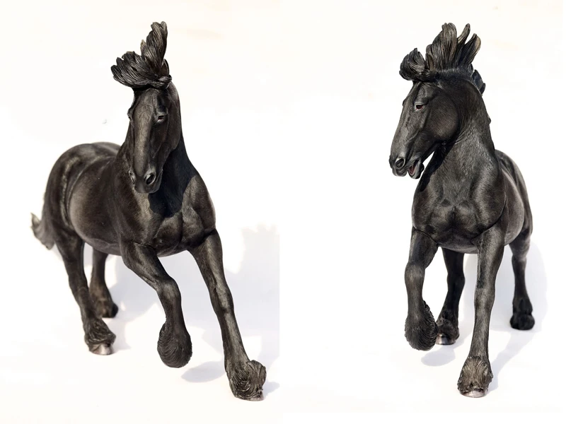 Модель шарма Mnotht 1/6 Scale коллекция игрушек Король лошади война из смолы лошадь с