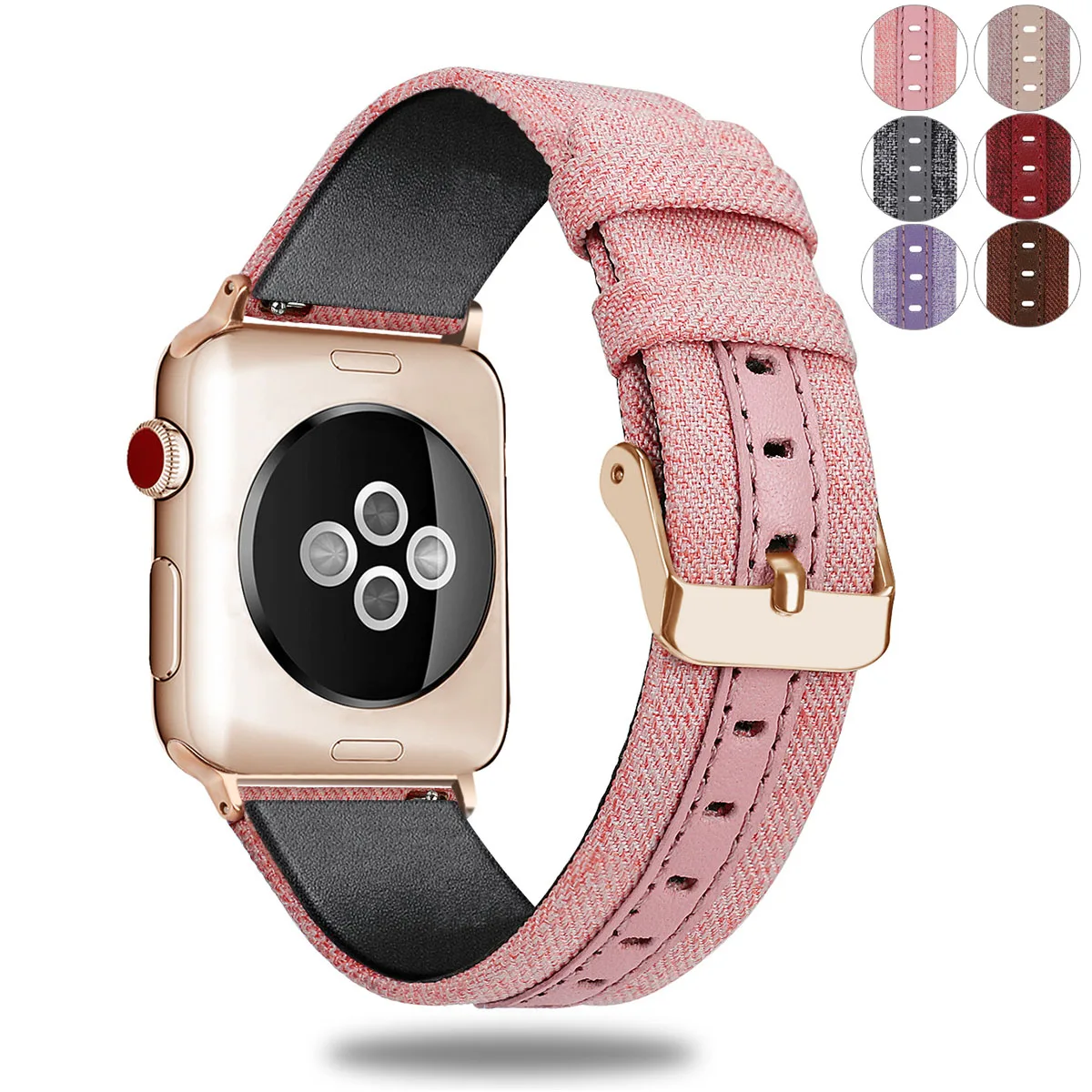 Холщовый ремешок Essidi для Apple Watch Series 5 4 3 2 1 браслет с застежкой 38 40 42 44