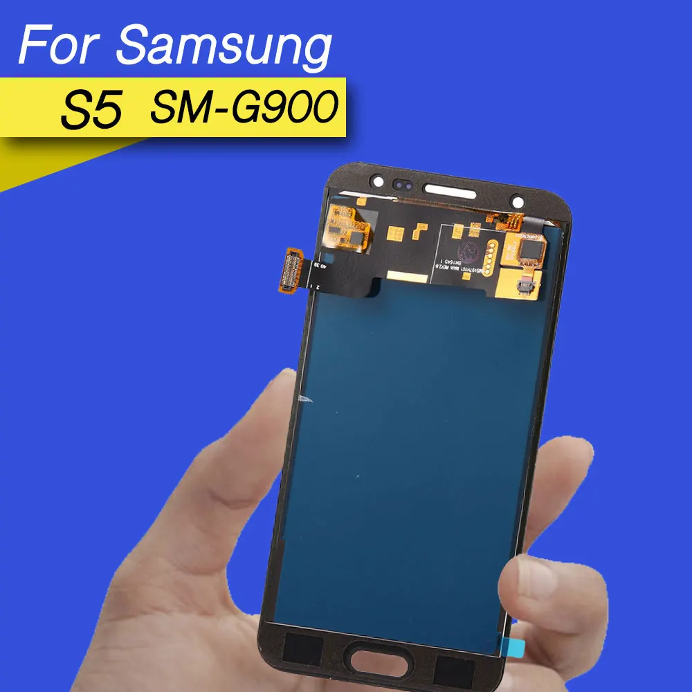 ЖК дисплей экран для ремонта samsung s5 дигитайзер сенсорный galaxy SM G900 i9600|Экраны