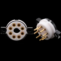 eizz high end 8pin octal ptfe tube socket valve base for el34 kt88 5ar4 6l6 6550 6v6 vintage hifi audio tube amplifier diy