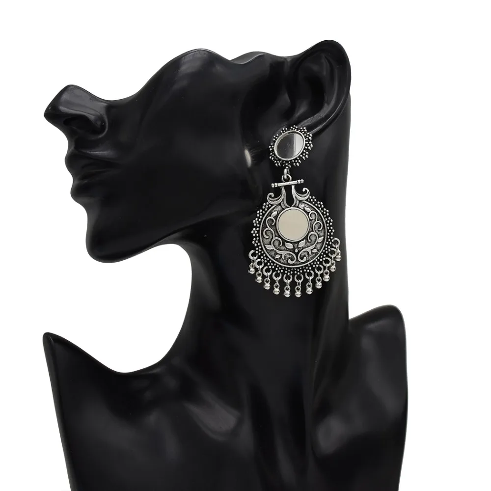 Индийские ювелирные изделия из Таиланда винтажные цветные Серьги колокольчики