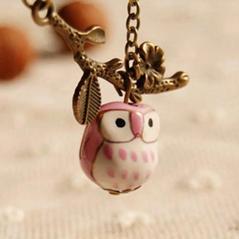 Сова Цепочки и ожерелья-gfs-просто мило Керамика животных Подвеска ожерелья