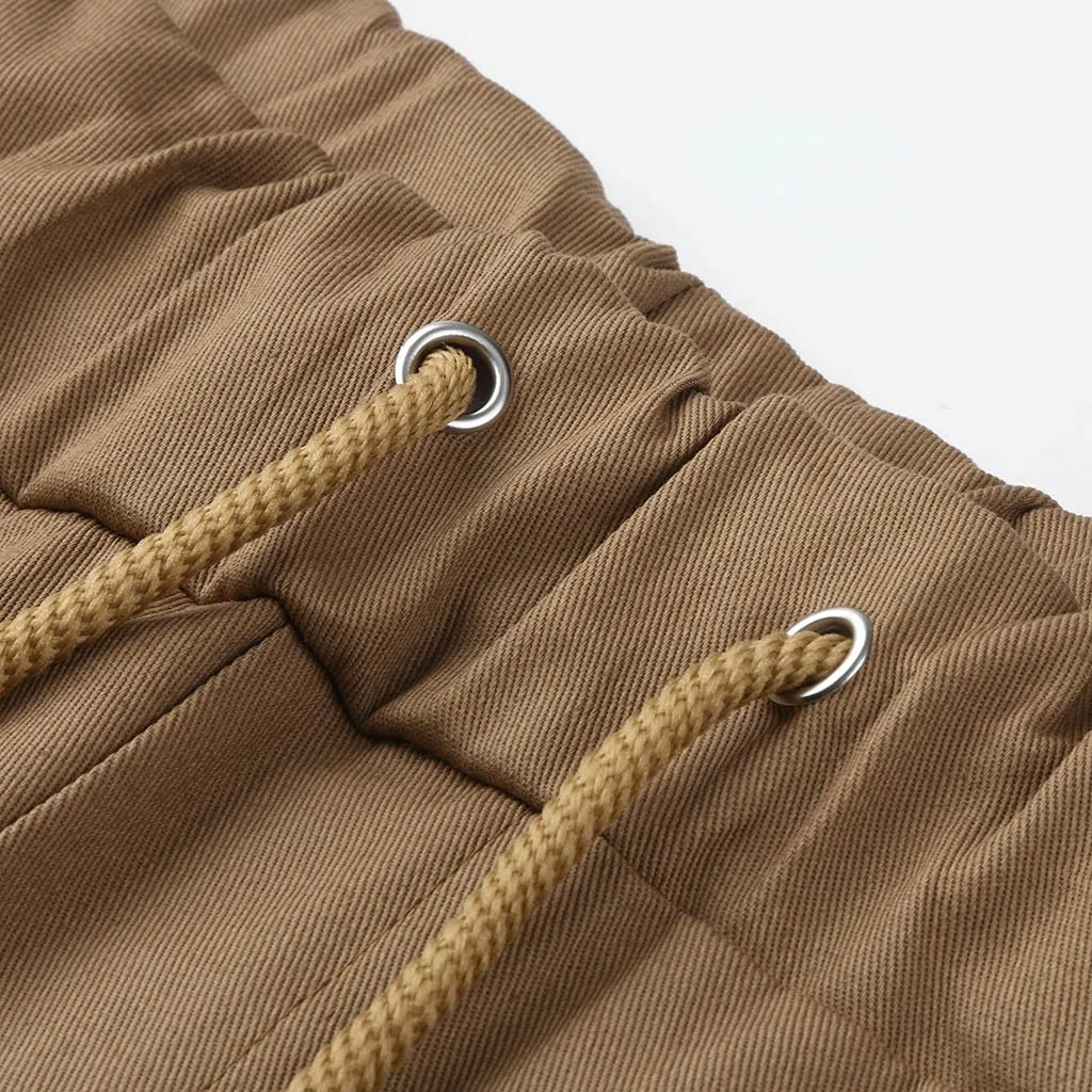Мужские брюки; Pantalon Hombre; сезон весна-зима; брюки для бега; однотонные Лоскутные Спортивные брюки с завязками; брюки; Pantalon Homme; Лидер продаж