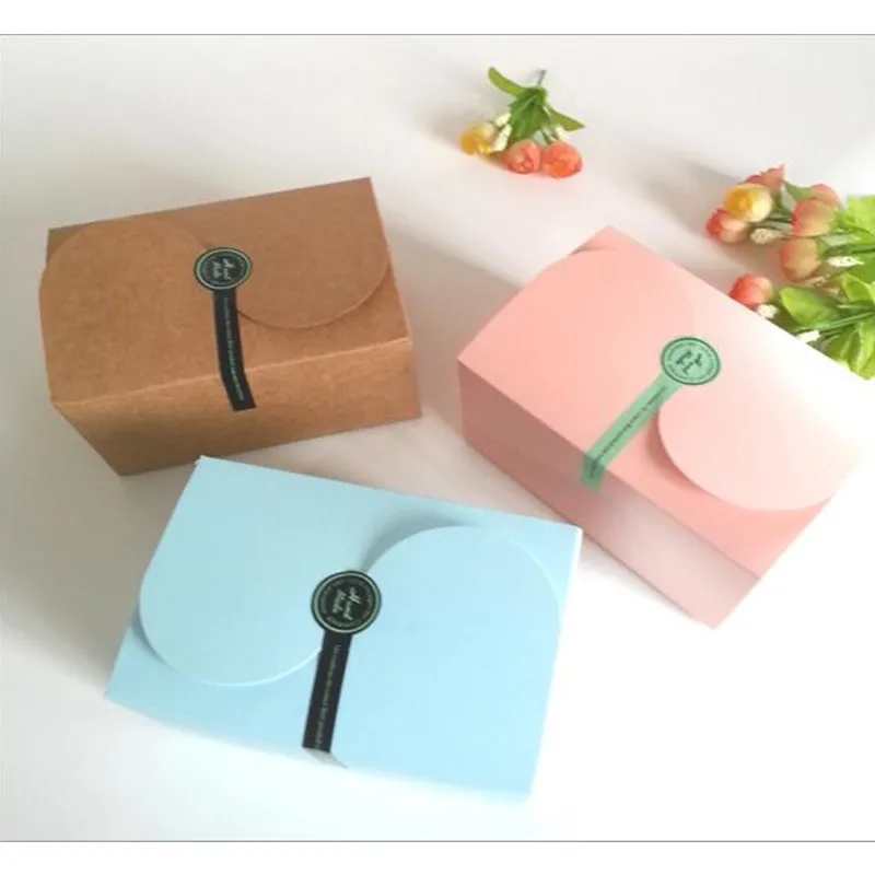 10 шт. 3 цвета бумажная Подарочная коробка цветная для торта вечерние украшения