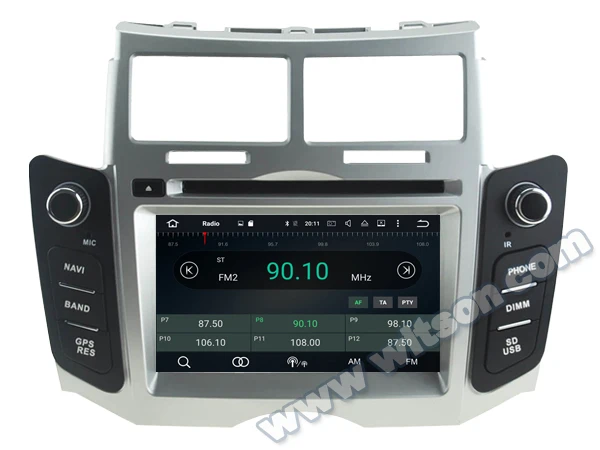 WITSON Android 10 0 4 ГБ ОЗУ + 64 Гб флэш 8 Восьмиядерный автомобильный DVD плеер для TOYOTA YARIS 2005