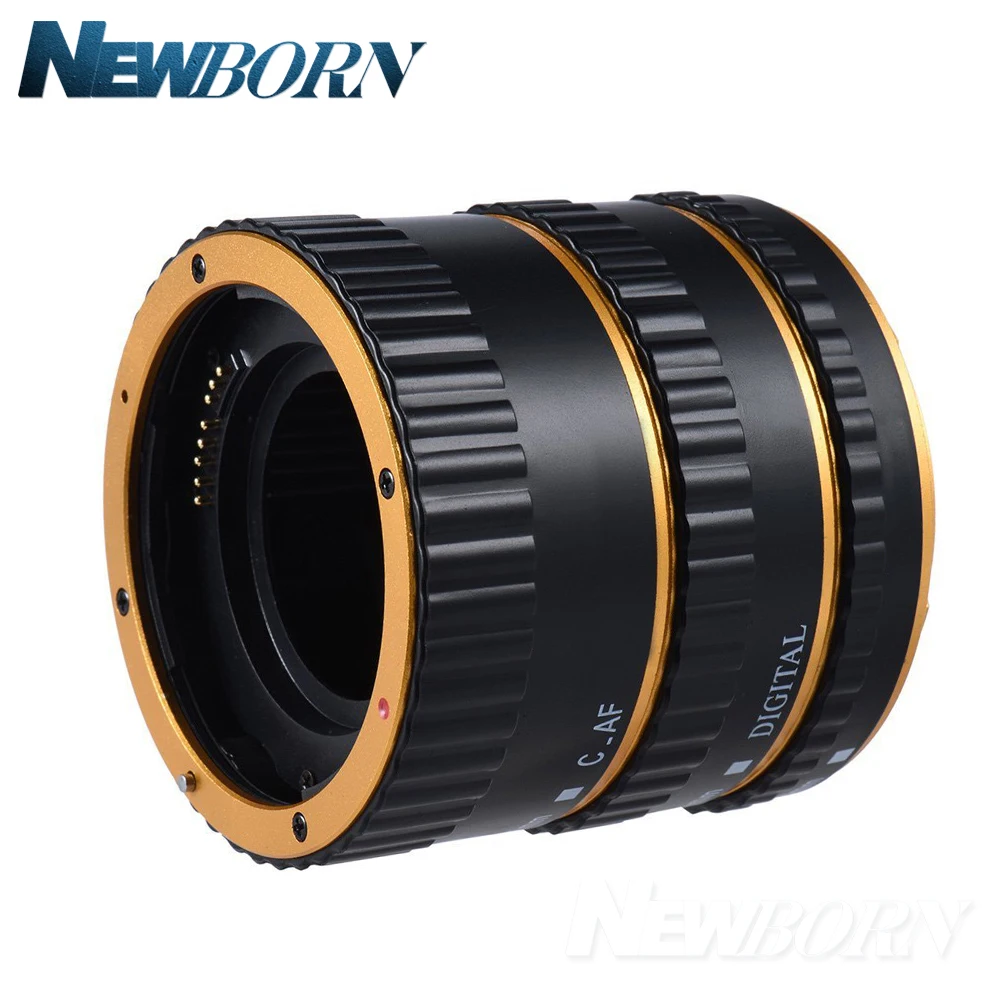 Sonotel цветной металлический ttl Автофокус AF Макро Удлинитель кольцо для Canon EOS EF EF-S 60D 7D 5D II 550D Красный Синий Золотой Серебряный