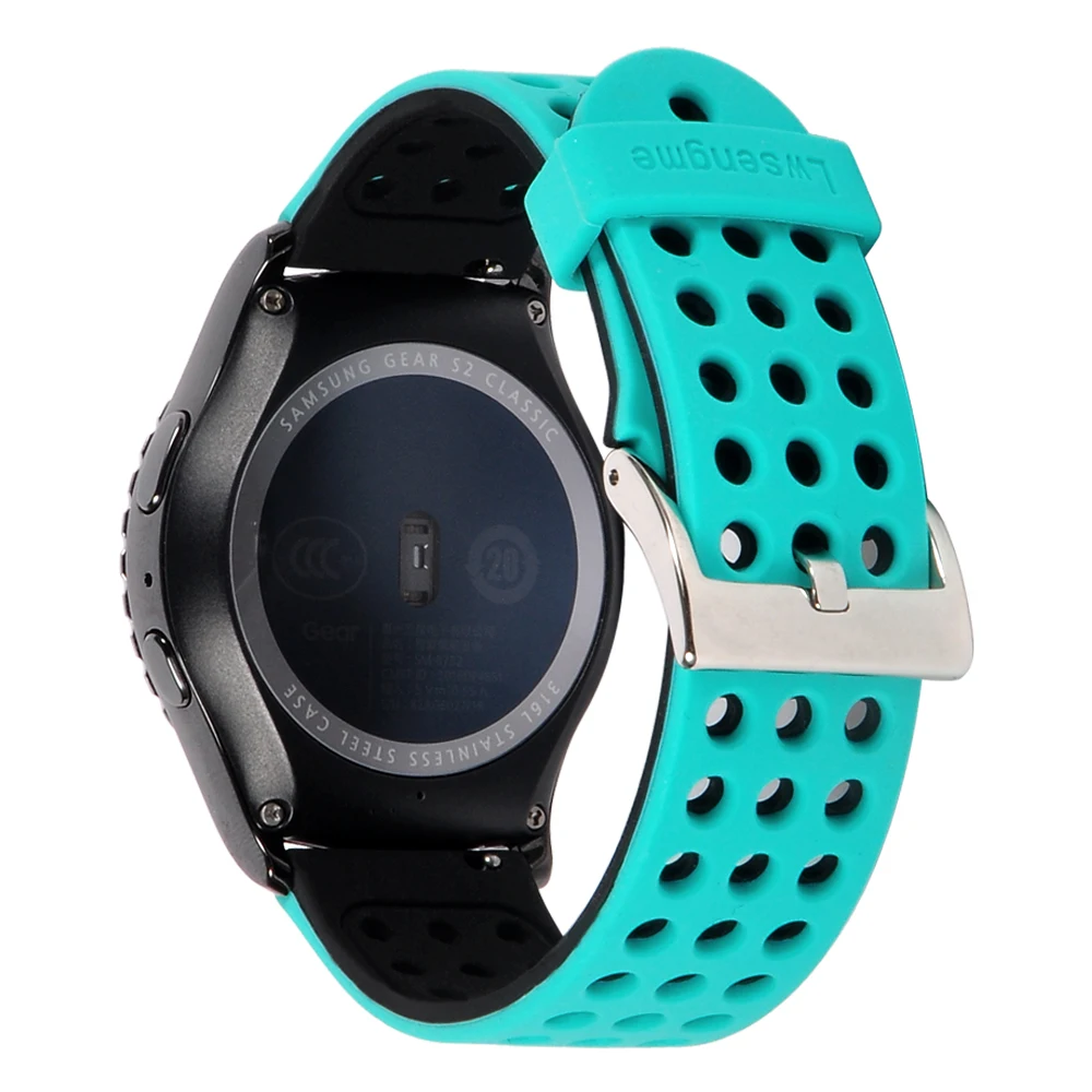 22 мм силиконовый ремешок для часов Moto 360 2 46 мм/Samsung Gear S3/W100 RW110 Urbane W150/для Huawei GT Honor