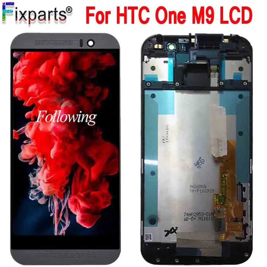 100% испытано Для 5 0 &quotHTC One M9 M9W ЖК дисплей кодирующий преобразователь сенсорного