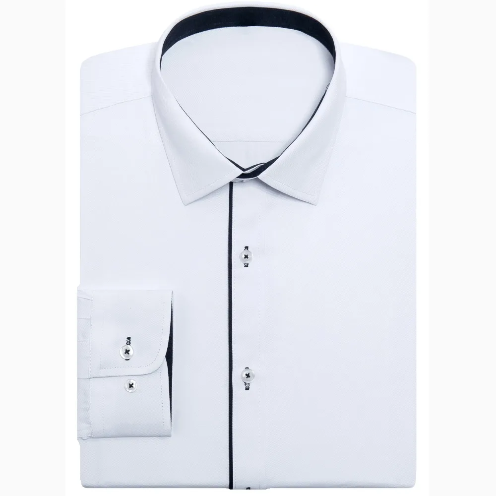Мужская хлопковая рубашка с длинным рукавом однотонная|dress shirt men|dress shirtdress fashion |