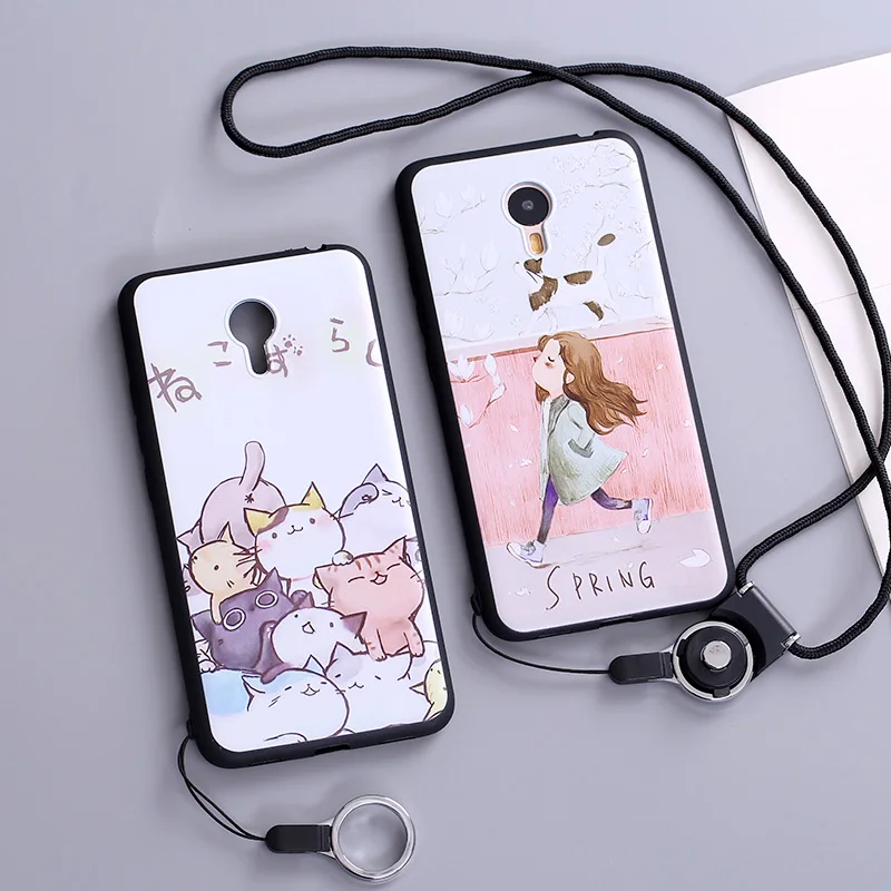 For Meizu M3 Note Case Soft Silicone Back Cover Meilan 3 M3Note Cartoon Painting Protective Phone Cases Fundas |