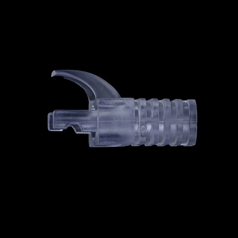 100 шт cat6 rj45 двойной пряжкой коготь Ethernet крышка разъема ПК втулка для защиты кабеля