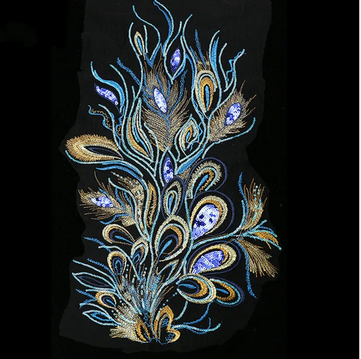 2 шт. Кружевная аппликация хвост Феникса | Дом и сад