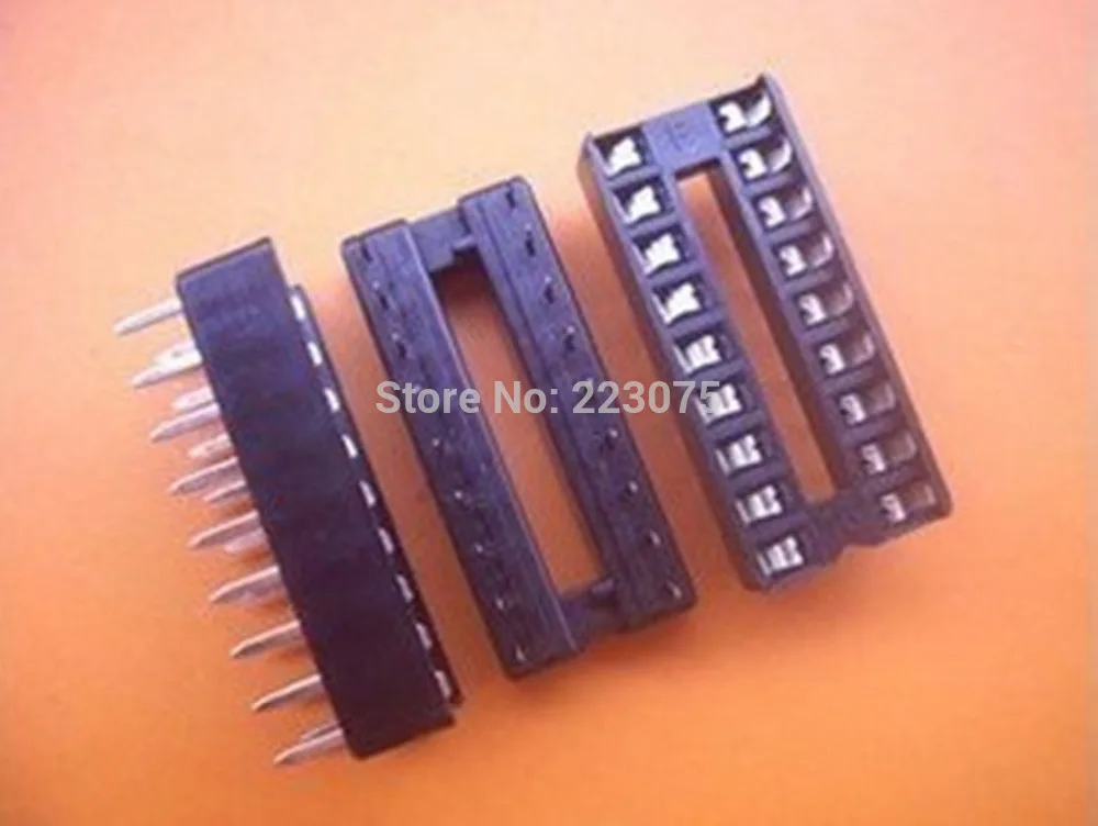 

18 Pin 2.54mm DIP SIP IC Sockets Adaptor Solder Type Narrow 500pcs/lot