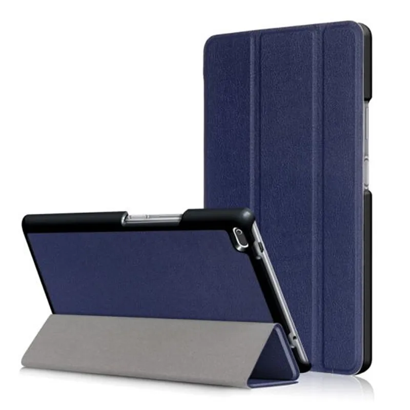 KST DeepBlue Для Amazon Kindle Fire HD 10 HD10 10,1 дюймов чехол для планшета Custer Tri 3 раза Folio Stand откидной держатель кожаный чехол - Цвет: KST DeepBlue