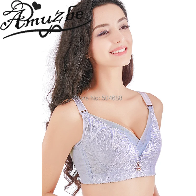 Amuzbe Lace Bralette Кабриолет регулируется ремни Бюстгальтеры на косточках бюстгальтеры
