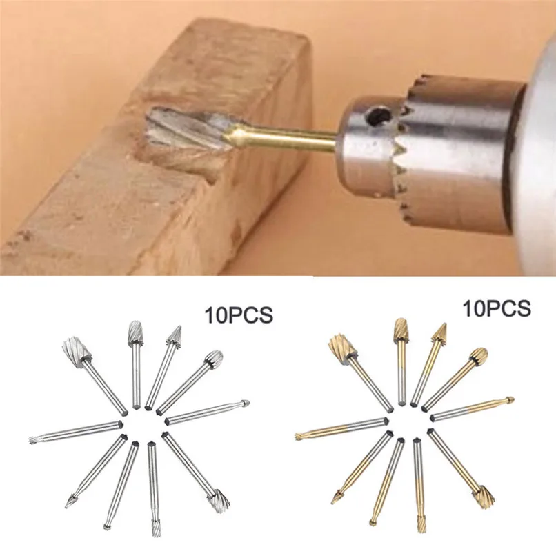 10 шт./партия HSS Титан Dremel маршрутизации Поворотный Фрезерный ротационный