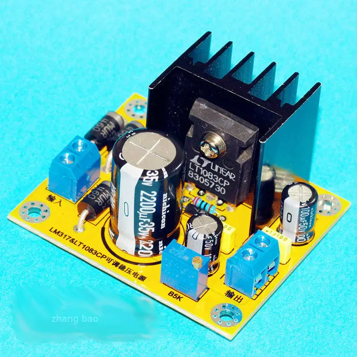 Бесплатная доставка готовый продукт LM317 плата блока питания с регулируемым