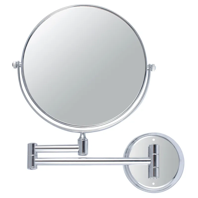 

Proster forWall Mounted Mirror 10X Magnifier chrome Finished Bathroom Accessories Makeup mirror Adjustable Distance 360 Rotating