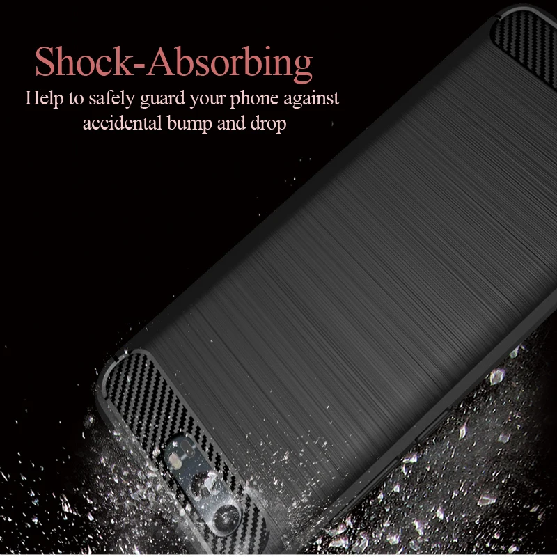 NFH Case Huawei Honor 9 Fashion Soft Silicone Phone Cases For Cover TPU Carbon Fiber Texture On |