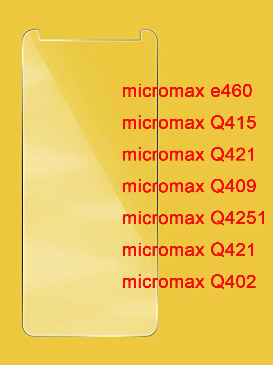 2.5D 0 26 мм 9H Премиум Закаленное стекло для Micromax Canvas Pace 4G Q415 Q421 Q409 Q4251 брезент 2 Plus Q402 +