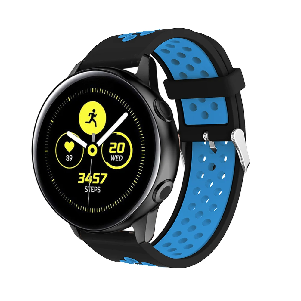 Дышащий силиконовый спортивный ремешок для Samsung Gear S3 Classic/Frontier 22 мм сменный