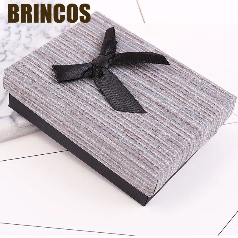 9x7x3cm 5 Ювелирная коробка, ожерелье, серьги, кольцо, упаковка,, бумажный подарочный органайзер, губчатые коробки, браслеты, бант, аксессуары, брелок, дисплей - Цвет: 9x7x3cm 5