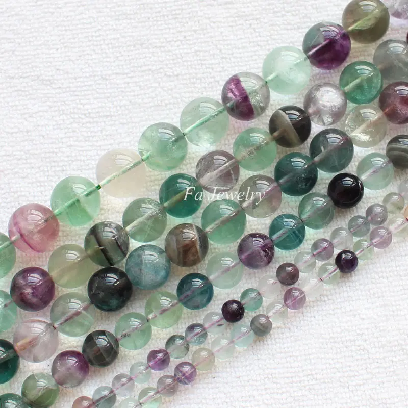 Натуральные разнообразные круглые бусины диаметром 6-14 мм для изготовления