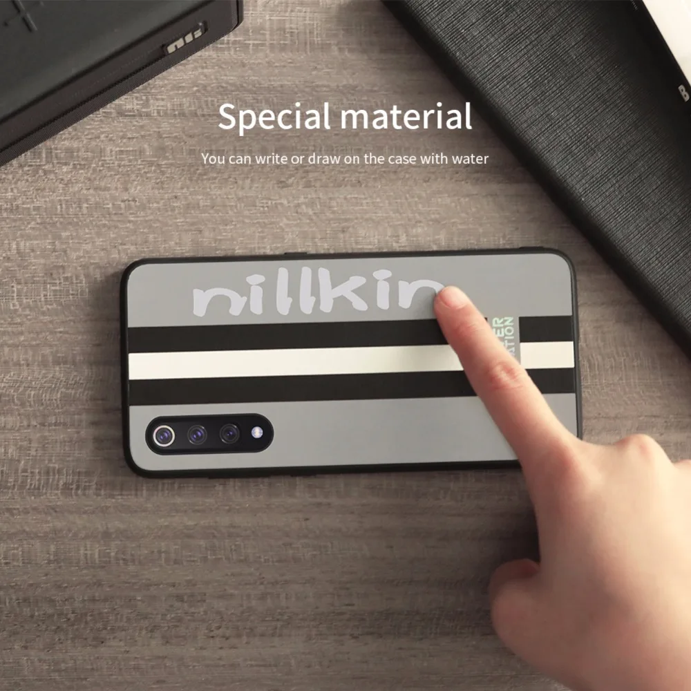 NILLKIN Striped Case For Xiaomi mi9 /mi9 Explore Cover Reflective Water writing durable non-slip Thin and light | Мобильные телефоны