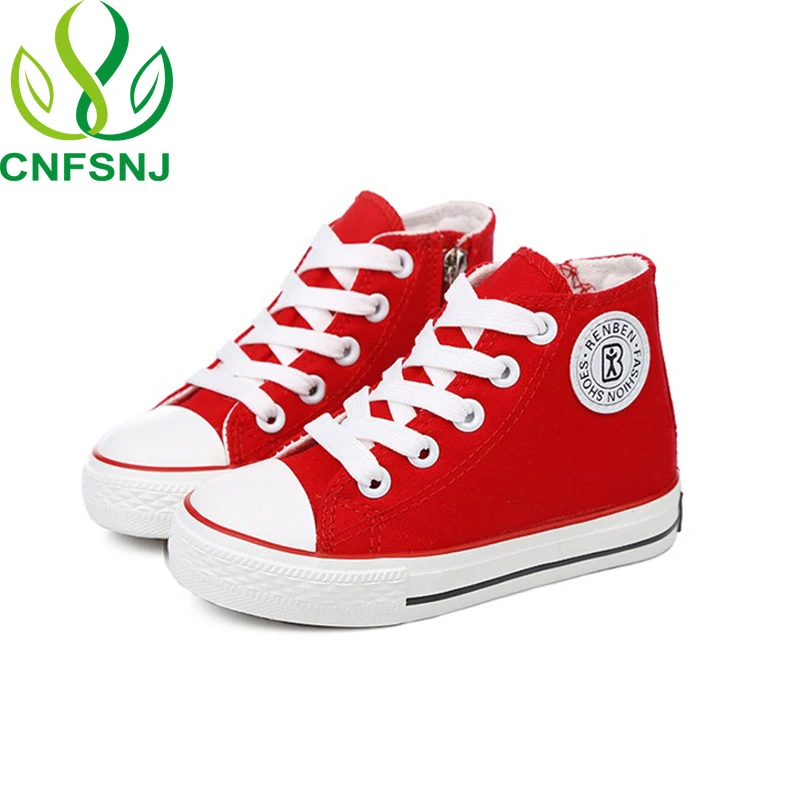 2021 new Spring autumn boys girls shoes White High top Solid fashion Kids children canvas sneakers 4 colors 25-37 | Детская одежда и