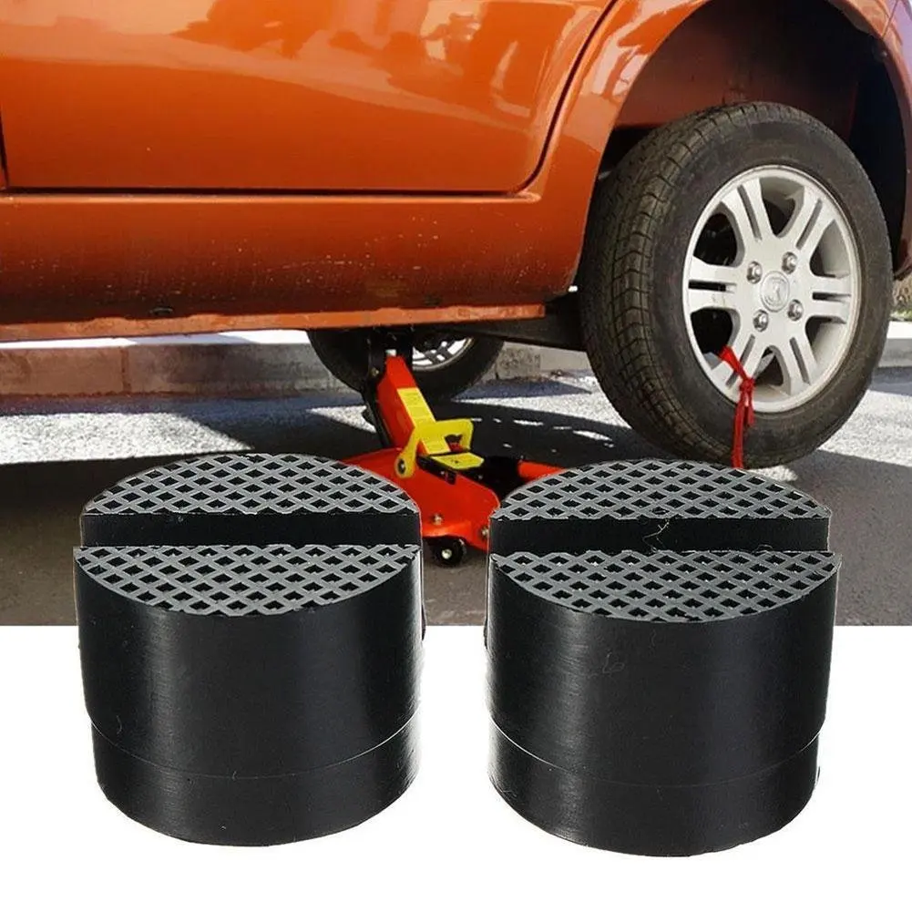 MR CARTOOL 5cm Car Jacks Universal Slotted Frame Rail Floor Jack Guard Adapter Lift Rubber Pad |