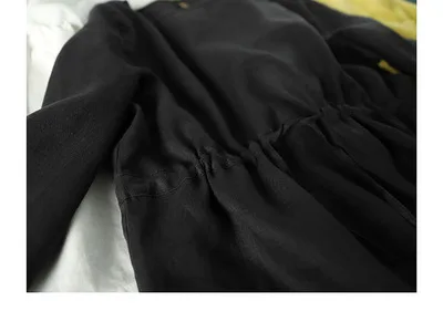 Лето-осень, Новое поступление, женские свободные универсальные удобные тонкие льняные рубашки/блузки в японском стиле для девочек 17*21, 3 цвета - Цвет: Черный