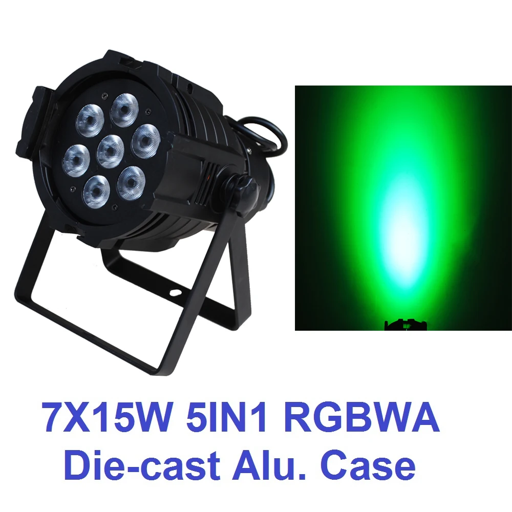 Светодиодный светильник Eyourlife Par 7X15W RGBWA 5 в 1 сценический прожектор DMX для