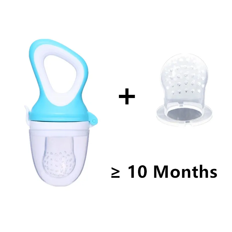 Light Blue L Для новорожденных Baby Nibbler свежий Еда соски-пустышки кормушка для бутылки с водой для детей ребенок фруктов обучение соска для кормления соска детские соски-пустышки бутылочки - Цвет: Light Blue L