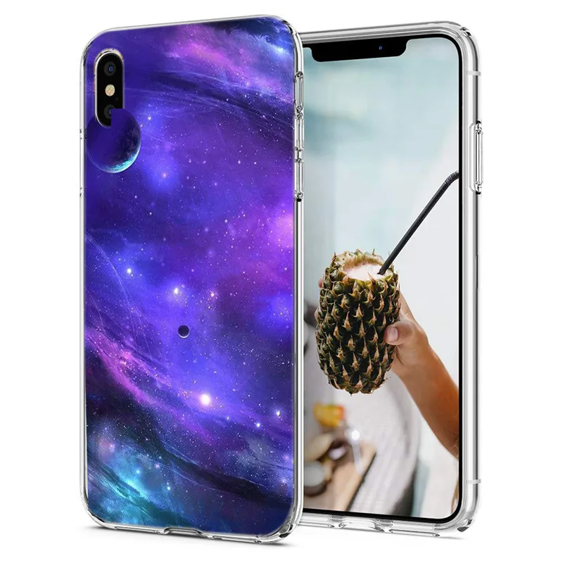 Soft Silicone For iPhone X XS XR Case Cover Painted iPhone6 7 8 plus Max Phone Back Protective M131 |