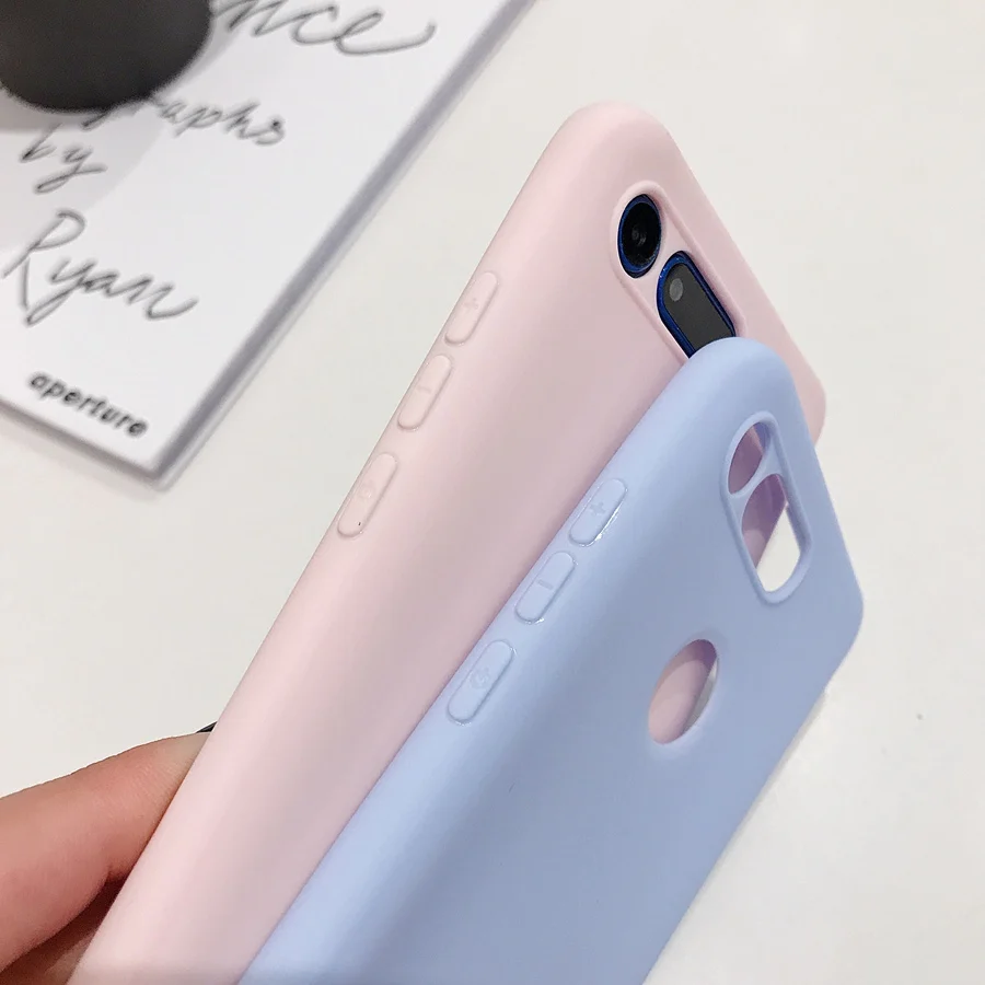 Чехол для OPPO F11 Pro мягкий карамельный цвет простой матовый много цветов чехол