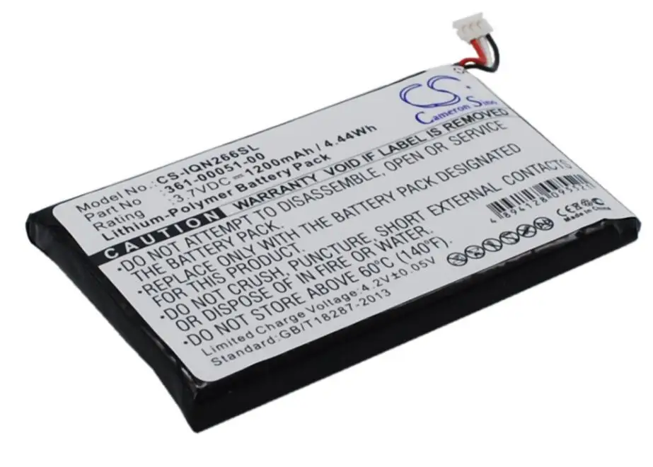 Аккумулятор Cameron Sino 1200 мАч для GARMIN Nuvi 2460LMT 2660LMT 2669LMT 361-00051-00 361-00051-01 361-00051-02 |