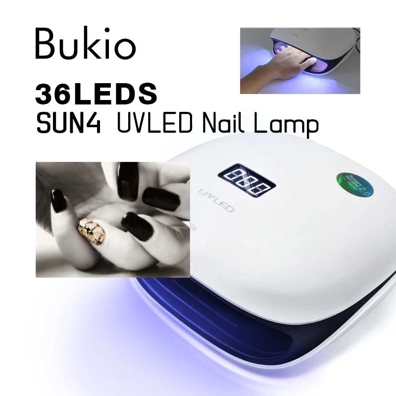 УФ светодиодная лампа для маникюра Bukio SUN4 Сушилка ногтей 48 Вт Гель лак и дизайна